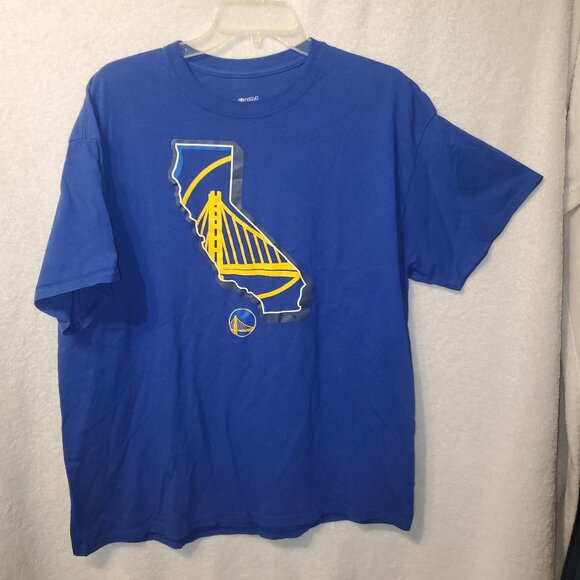 Golden State Warriors Basketball Blue Short Sleeve T-shirt Size XL NWOT, EUC - Picture 1 of 4